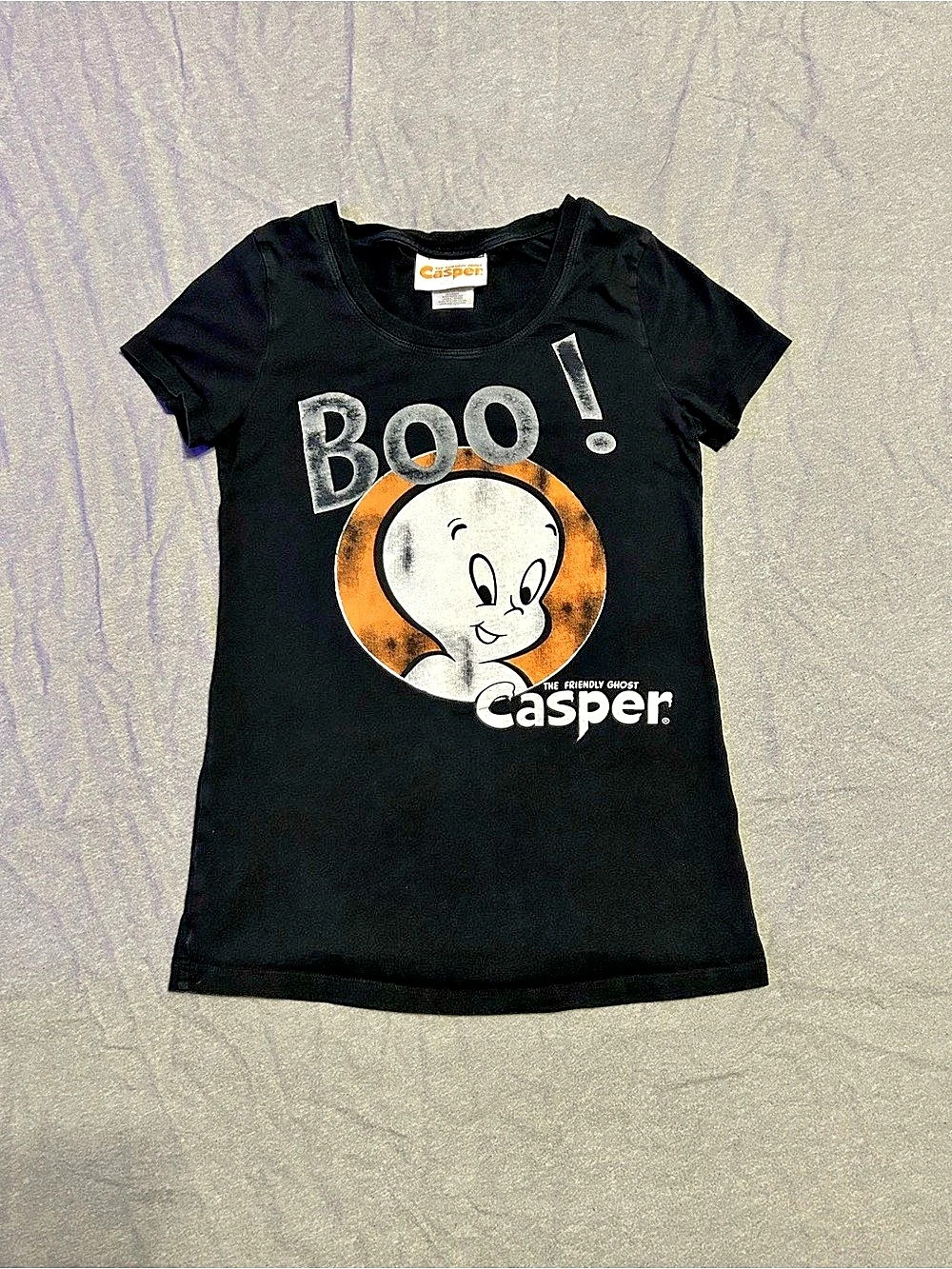 Vintage 2013 Casper the Friendly Ghost Halloween Boo Graphic Tee Shirt Size M